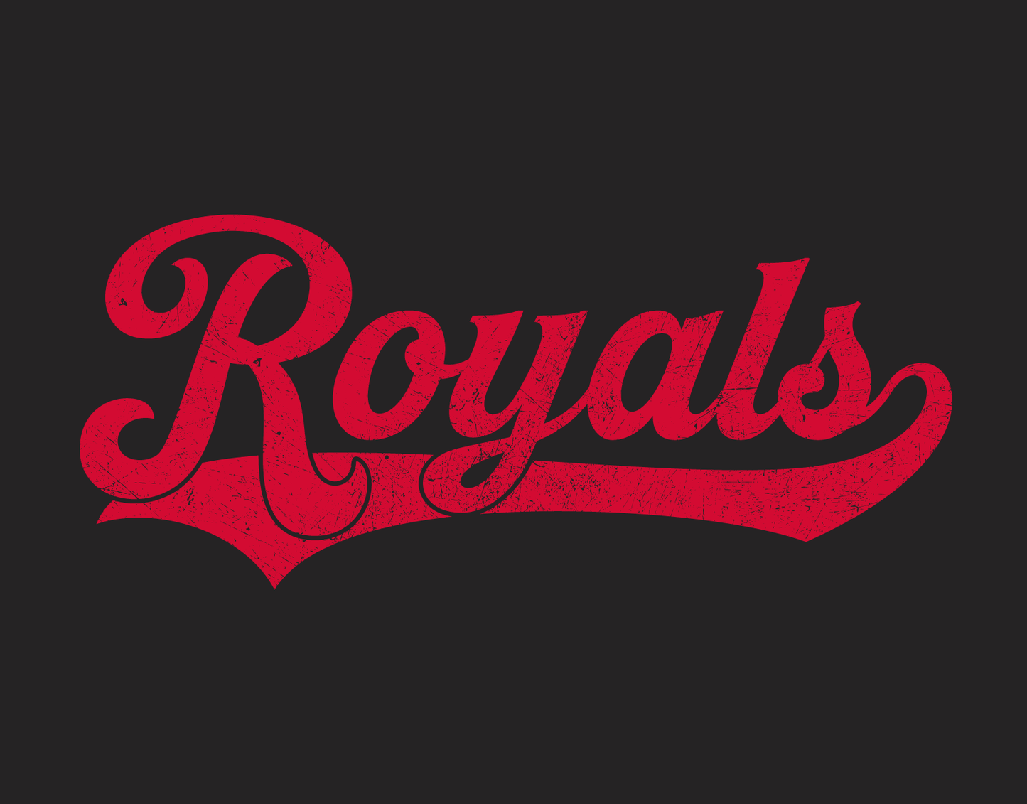 Distressed Royals retro 3/4 sleeve shirt