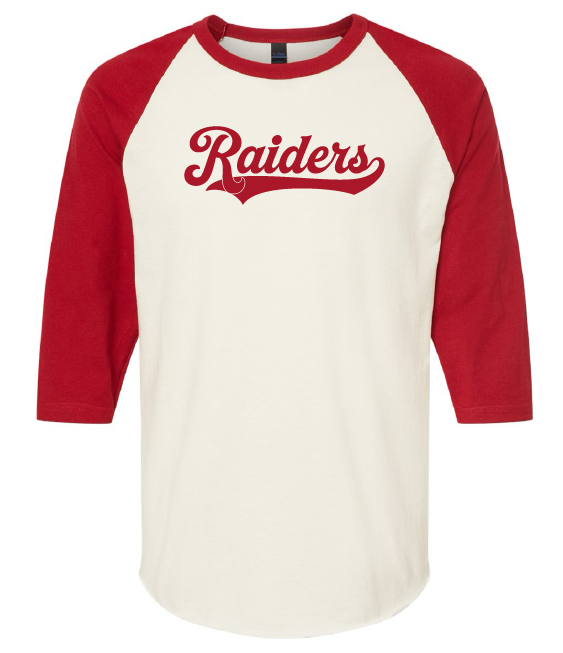 Raiders retro 3/4 sleeve shirt