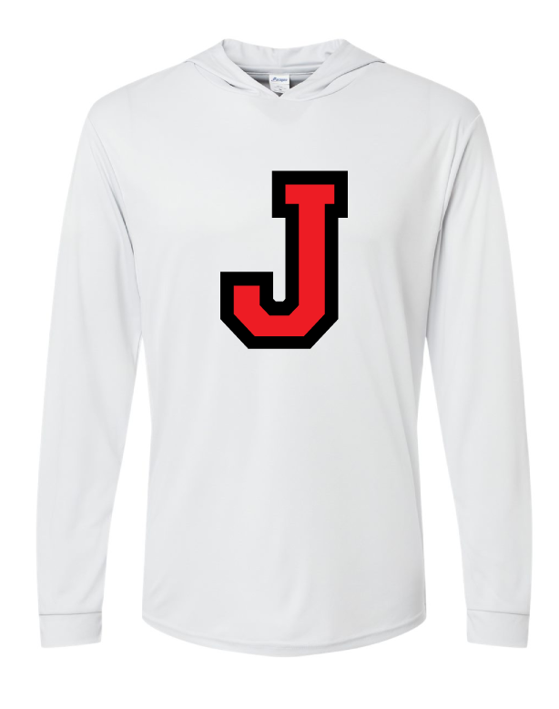 Jumper town J long sleeve hooded t shirt