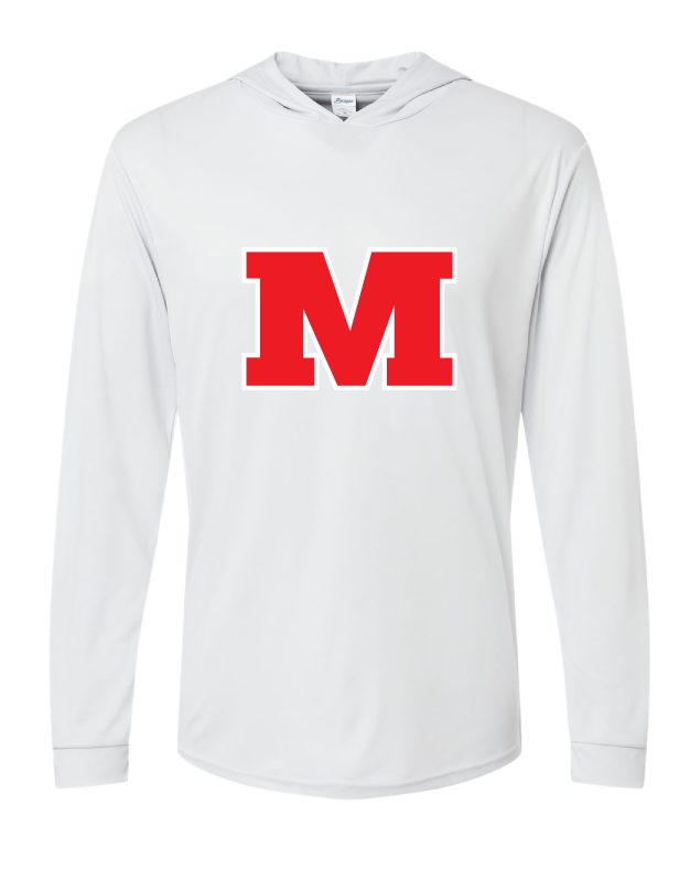 Marietta M long sleeve hooded t shirt