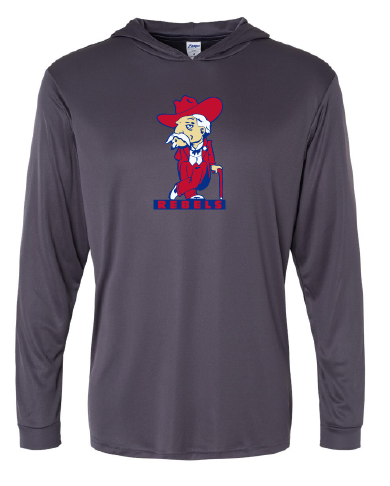 Colonel Reb long sleeve hooded t shirt