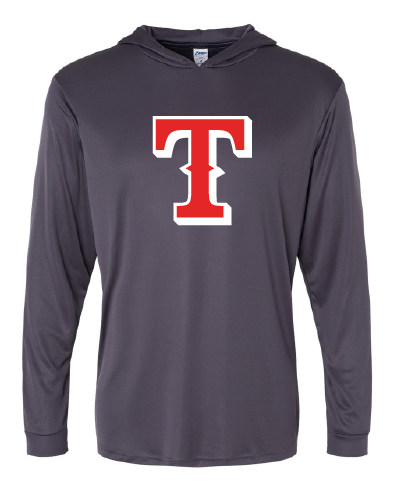 Thrasher T long sleeve hooded t shirt