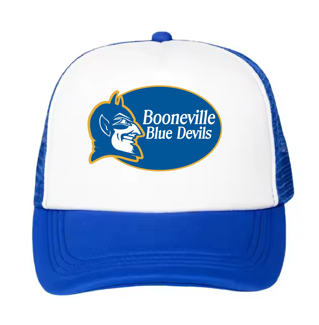Booneville, Oval Logo Trucker Hat