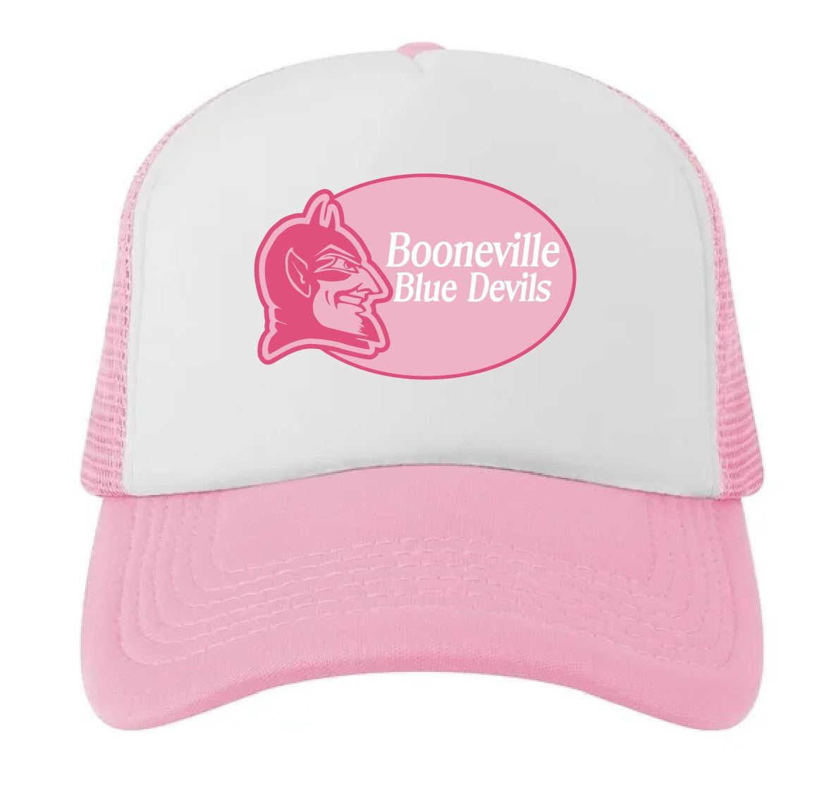 Booneville, Oval Logo Trucker Hat