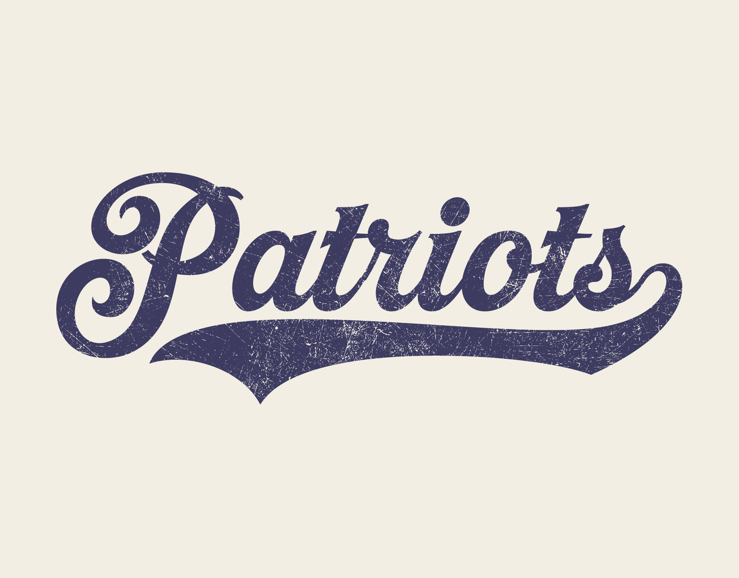 Distressed Patriots retro 3/4 sleeve shirt