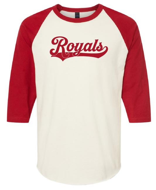Royals retro 3/4 sleeve shirt