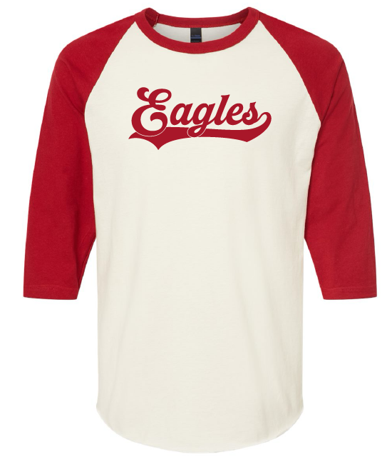 Eagles retro 3/4 sleeve shirt