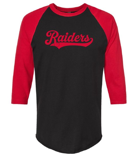 Raiders retro 3/4 sleeve shirt