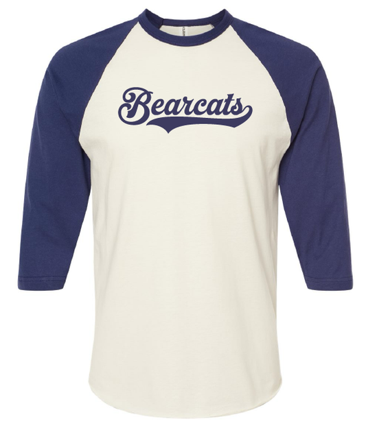 Bearcats retro 3/4 sleeve shirt