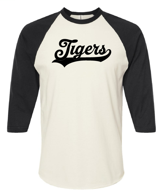Tigers retro 3/4 sleeve shirt